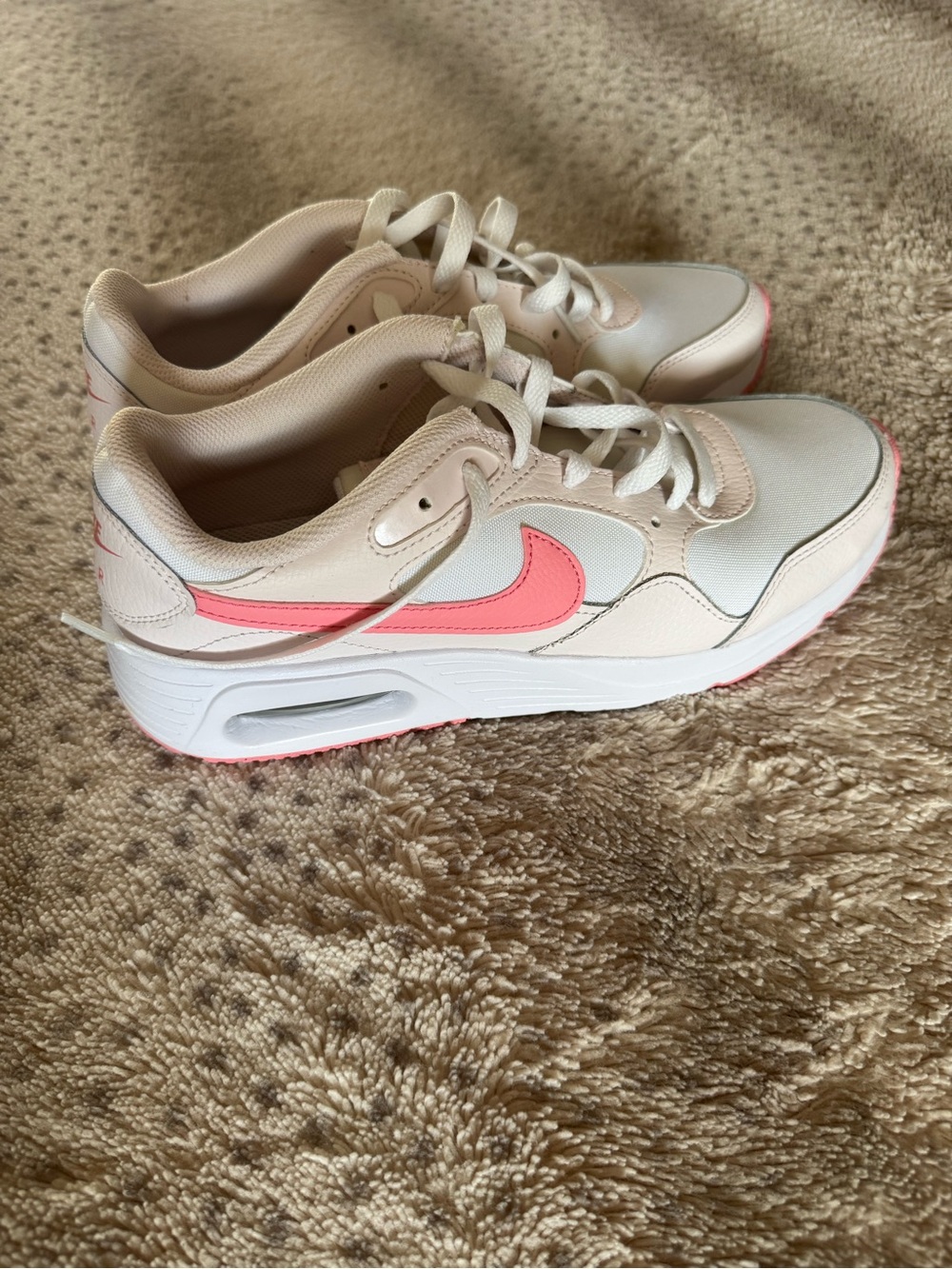Nike Women's Sneaker - Pale Pink/Coral Swoosh